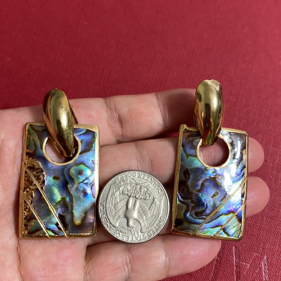 🖤Abalone💕shell earrings - Picture 7 of 9